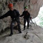 on Mauri e Miki Ferrata Burrone Giovanelli